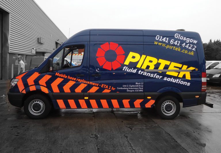 Pirtek Sprinter Livery Signs Northwest